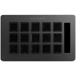 Mars Gaming Stream Deck Slim MSD-ONE 15 Teclas LCD Negras Programables para Streaming y Productividad