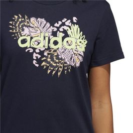Camiseta de Manga Corta Mujer Adidas HE4924 Azul oscuro (S)