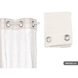 Giftdecor Cortina Blanca Transparente 140x260 cm - 95% Poliéster 5% Lino (6 Unidades) Precio: 40.98999993. SKU: B1CBJM3B2G