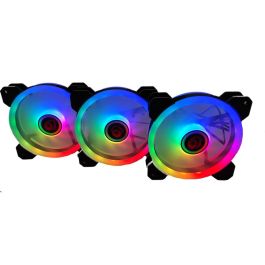 TALIUS IRIS SPECTRUM ARGB/CRONOS -KIT DE 3 VENTILADORES 120 MM COLOR NEGRO Precio: 24.50000014. SKU: B1E848GFXJ