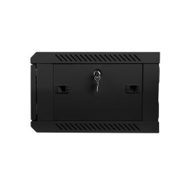 Lanberg WF01-6404-10B Armario Rack 4U 600x450mm Montaje en Pared Autoensamblable Negro IP20 Acero