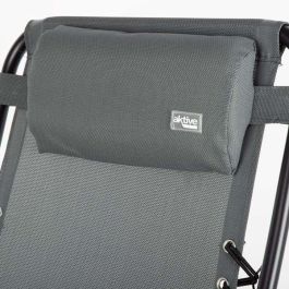 Tumbona textileno 52x68x102 cm color gris oscuro Tumbona textileno 52x68x102 cm color gris oscuro