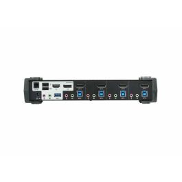 Aten CS1924M 4-Port USB 3.0 4K DisplayPort MST KVMP Switch con hub integrado para doble pantalla