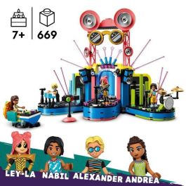 LEGO 42616 Friends Espectáculo Musical Heartlake City Set de Construcción con 4 Minifiguras Andrea, Escenario e Instrumentos