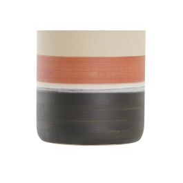 DKD Home Decor Jarron Boho Mostaza Multicolor Ceramica 10.5 x 22.5 x 10.5 cm (2 Unidades)