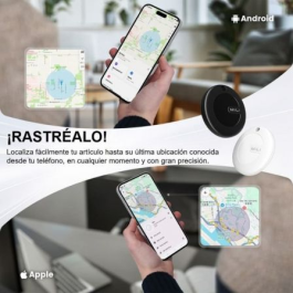 Leotec LETAG02WW MiTag Duo Rastreador Localizador GPS Universal Bluetooth para Llaves/Cartera, Apple & Google Certificado
