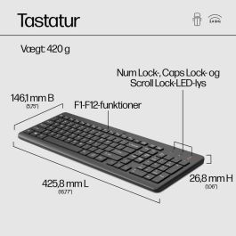 HP Teclado y Ratón Inalámbricos Ergonómicos HP 330 con Teclado Numérico - Diseño Preciso y Cómodo