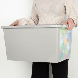 Caja de Almacenaje Curver Gris Plástico 40 L 55 x 28 x 35 cm (5 Unidades) Caja de Almacenaje Curver Gris Plástico 40 L 55 x 28 x 35 cm (5 Unidades)
