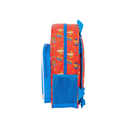 Mochila Escolar The Paw Patrol Cool Azul Rojo 26 x 34 x 11 cm