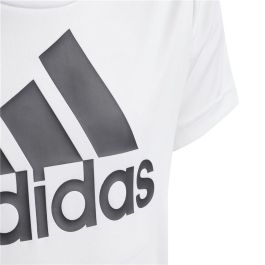 Camiseta de Manga Corta Infantil Adidas Blanco XL