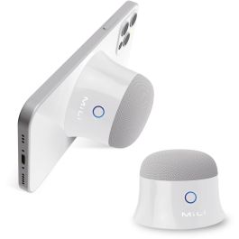 Ultron 461887 Altavoz Bluetooth Portátil Inalámbrico, 3W, Blanco, 2 Unidades