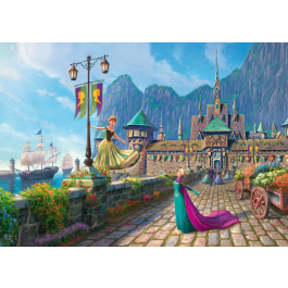 Schmidt Spiele SCH1747456953461 Puzzle Disney Frozen Celebración en Arendelle 1000 Piezas para Edades 12+