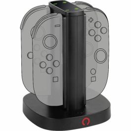 Konix 3328170304764 Estación de Carga para 2 Pares de Mandos Joy-Con con Indicador LED y Conexión USB-A, Negro