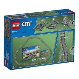 LEGO City 60205 Paquete de Rieles y Vías Ferroviarias: Conjunto de Ampliación para Trenes con 8 Piezas Rectas, 4 Curvas y 8 Flexibles