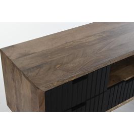 Mueble Tv DKD Home Decor Negro Marron 40 x 55 x 125 cm Mueble Tv DKD Home Decor Negro Marron 40 x 55 x 125 cm