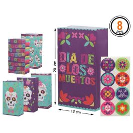 Pack 8 Unidades Bolsa De Papel 24x13x8 cm Halloween Dia De Los Muertos Precio: 2.0448996854. SKU: B1DVYLLX6R