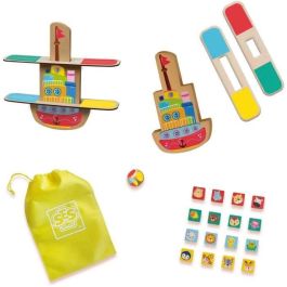Ses Creative Barco de Equilibrio de Madera Juego de Mesa Multijugador para Niños +3 Años con 16 Figuras de Animales y Dado Multicolor Ses Creative Barco de Equilibrio de Madera Juego de Mesa Multijugador para Niños +3 Años con 16 Figuras de Animales y Dado Multicolor