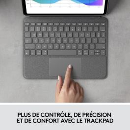 LOGITECH - Teclado táctil en folio - Gris