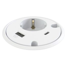 Forming Function Powerdot - 1 Toma de Corriente, Cargador USB-A y USB-C, 2 Pasacables, Blanco - Para Escritorios Limpios y Versátiles Precio: 106.78999958. SKU: B1ADVF7GEG