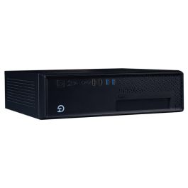 Hiditec SM10 Caja PC Sobremesa Chasis Slim ITX Compacta Negro, Compatible con Fuentes SFX, USB 3.0/2.0, ODD 5.25"