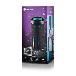 NGS Altavoz Bluetooth Roller Furia 2, 30W, Resistente al Agua IPX7, Bluetooth 5.3, True Wireless, USB/TF/AUX, Batería de 9h