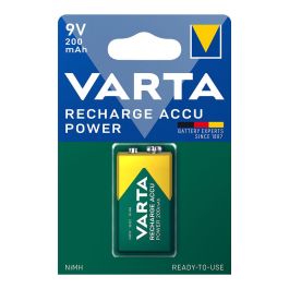 Varta Pila Recargable Accu Power 9V 7HR9V 200mAh NiMH (Blister 1 Unidad) 26,5x17,5x48,5mm Precio: 13.78999974. SKU: S7902188
