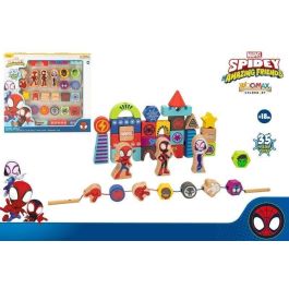 Juego de construccion de madera spidey amazing friends & friends con 50 piezas