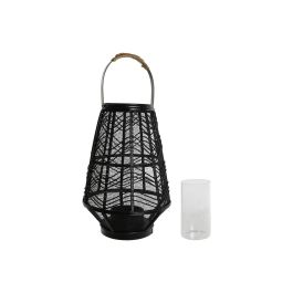 Portavela Colonial DKD Home Decor Negro 27.5 x 40 x 27.5 cm