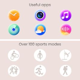 Smartwatch Forever GSM192769 Rosa 1,43"