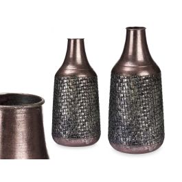 Jarron Relieve Conico Plata Envejecido Giftdecor 21X44CM (4 Unidades) Precio: 58.49999947. SKU: B1G3JNPJFF