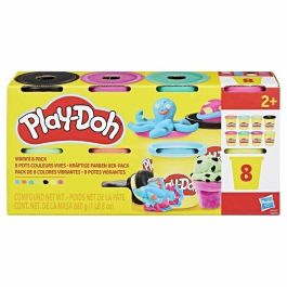 Play-Doh HASG06925X0 Botes de Plastilina de Colores Vivos, 8 Botes de 85 g