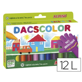 Dacs Lápices de Cera Caja de 12 Colores Intensos y Suaves, No Manchan, Mezclables Precio: 16.68999948. SKU: B16565YPH7