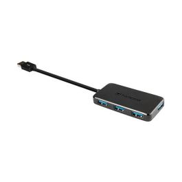 Transcend HUB2 Hub USB 3.0 de 4 Puertos, Negro