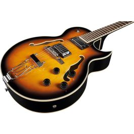 EKO Guitarra Eléctrica Hollowbody Jazz Single Cut Sunburst Humbucker - Cuerpo Paulownia - 6 Cuerdas - 22 Trastes
