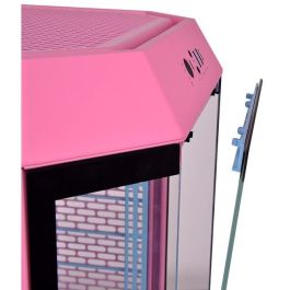 Thermaltake The Tower 300 Bubble Pink Micro Torre PC - Caja gaming de Metal y Vidrio Templado Rosado para placas Micro-ITX/Mini-ITX