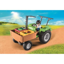 Playmobil Tractor Con Remolque Country 71249