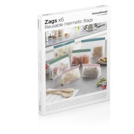 Set de Bolsas Reutilizables Herméticas Zags InnovaGoods 6 Unidades