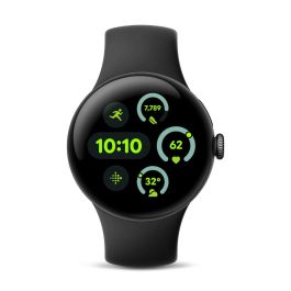 Google Pixel Watch 3 45mm LTE Matte Black Case / Obsidian Active Band