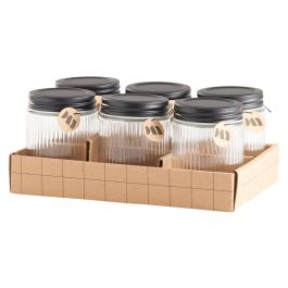 Day Bote de Vidrio 250 Ml con Tapa de Rosca y Cierre Hermético