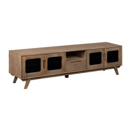 Mueble de TV BURNIE Negro Natural 180 x 40,5 x 48 cm Precio: 960.69000038. SKU: B1DEQAYHX9