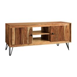 Mueble de TV DKD Home Decor Marrón Negro Marrón claro 145 x 42 x 61 cm 145 x 40 x 60 cm