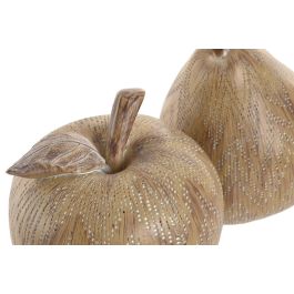 DKD Home Decor Figura Decorativa Natural Resina Simil Madera 14.5 x 16 x 14.5 cm (6 Unidades)