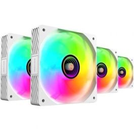 Mars Gaming MF-SI4KIT Pack 4 Ventiladores 12cm ARGB + HUB + Mando a Distancia Blancos Infinity Mirror Ultrasilenciosos Mars Gaming MF-SI4KIT Pack 4 Ventiladores 12cm ARGB + HUB + Mando a Distancia Blancos Infinity Mirror Ultrasilenciosos