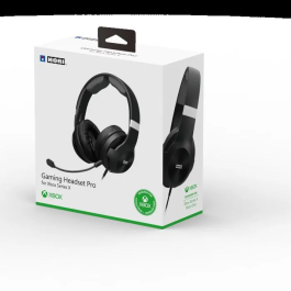 Hori Pro Gaming Auriculares con Cable para Xbox Series X/S, Xbox One, PC, Micrófono Desmontable, Negro - Modelo HOR0810050910224
