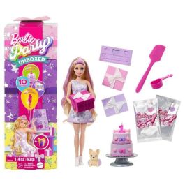 Muñeca barbie party reveal. muñeca morada con sorpresas Muñeca barbie party reveal. muñeca morada con sorpresas