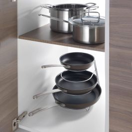 Organizador de sartenes Confortime, 24.5 x 27 x 23 cm, color gris (12 Unidades) Organizador de sartenes Confortime, 24.5 x 27 x 23 cm, color gris (12 Unidades)