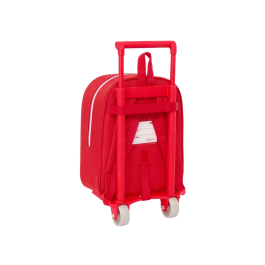 Mochila Escolar con Ruedas Sevilla Fútbol Club Rojo 22 x 27 x 10 cm