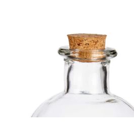 Vivalto Frasca Vidrio 750 ml con Tapón de Corcho - Dimensiones 8x21x8 cm (Set de 24)