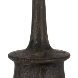 Base Lámpara Mesa Marrón Madera de Mango 20 X 20 X 45 cm