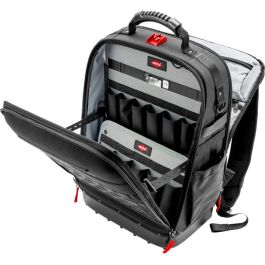Knipex Modul X18 Mochila de Herramientas, 37 Bolsillos, Tela/Plástico, Resistente al Agua e Impactos, Negro/Rojo
